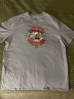 Disney Rink Rats Hockey Club Tee - Light Gray with Red Accents
